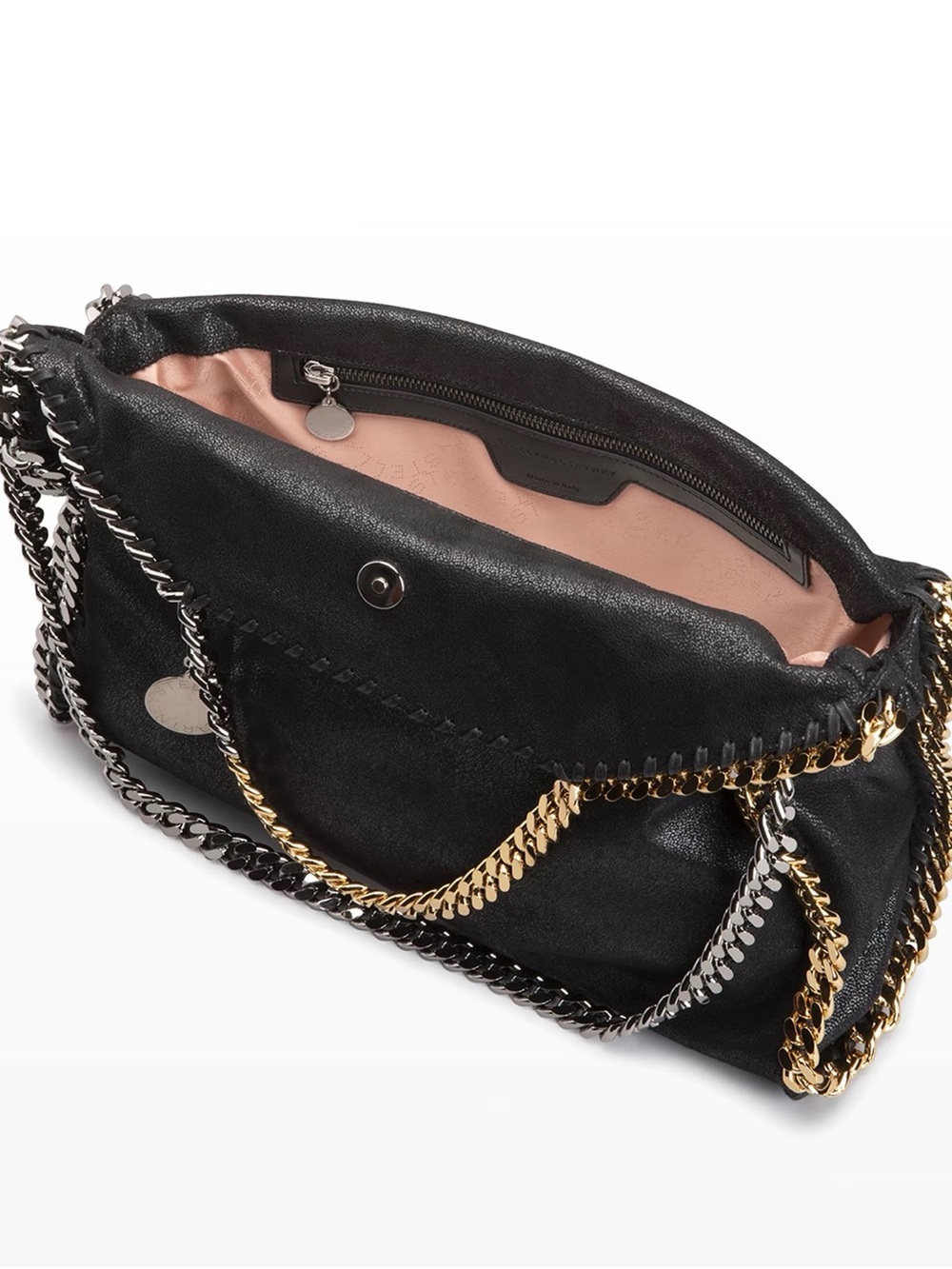 Stella McCartney Black Shoulder Bag with Gold & Silver Chains OP $1595 - Picture 4 of 16